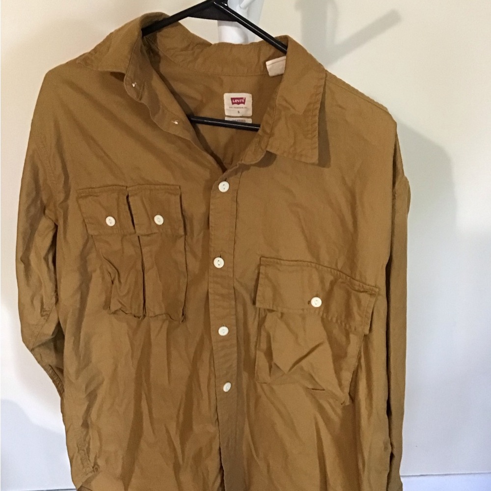 Levi's Tan Lightweight Shirt Jacket Classic Design